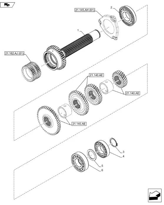 5161817 - Вал КПП